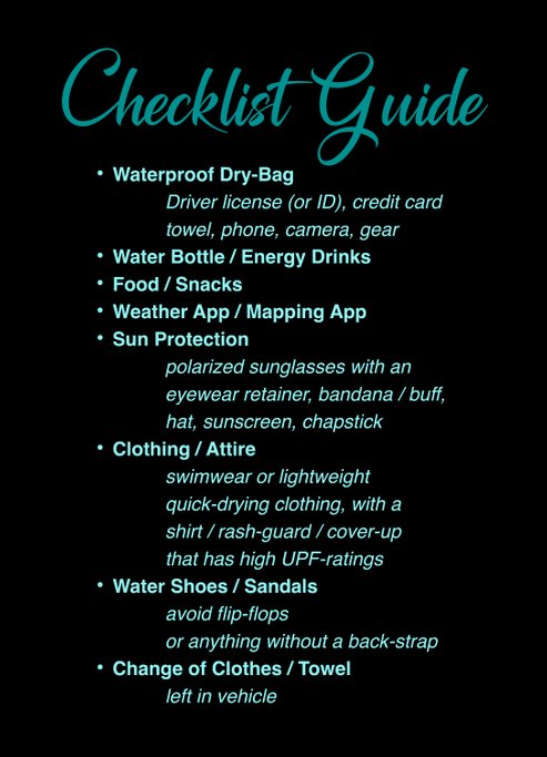 Chatuge Paddle Checklist Guide - Lake Chatuge Boat Rentals Hiawassee GA Hayesville NC Paddleboarding Kayaking